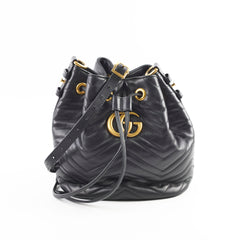 Gucci Marmont Bucket Bag Black