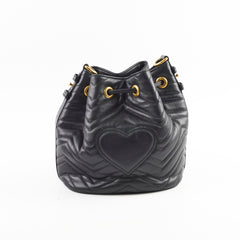 Gucci Marmont Bucket Bag Black