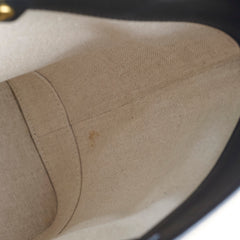 Celine Triiomphe Canvas Calfskin Bucket Bag Beige/Black