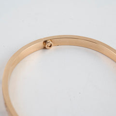 Cartier Small Model 10 Diamond Love Bracelet Pink Gold Size 16