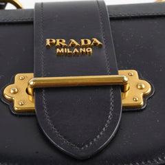 Prada Cahier Curved Crossbody Bag Black