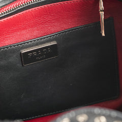 Prada Studded Drawstring Bucket Bag Black