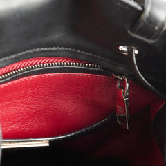 Prada Studded Drawstring Bucket Bag Black