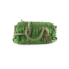Prada Nylon Tessuto Guafre Bag Green