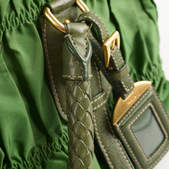 Prada Nylon Tessuto Guafre Bag Green
