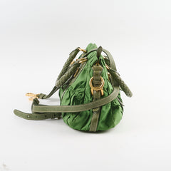 Prada Nylon Tessuto Guafre Bag Green