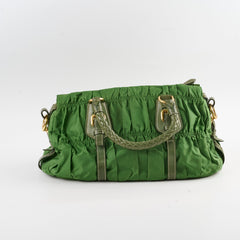 Prada Nylon Tessuto Guafre Bag Green