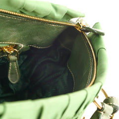 Prada Nylon Tessuto Guafre Bag Green