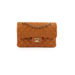 Chanel Small Classic Double Flap Caramel Cavia