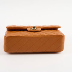 Chanel Small Classic Double Flap Caramel Cavia