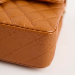 Chanel Small Classic Double Flap Caramel Cavia