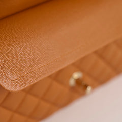 Chanel Small Classic Double Flap Caramel Cavia