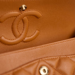 Chanel Small Classic Double Flap Caramel Cavia