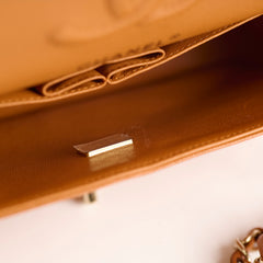 Chanel Small Classic Double Flap Caramel Cavia