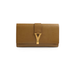 Saint Laurent Chyc Clutch Tan