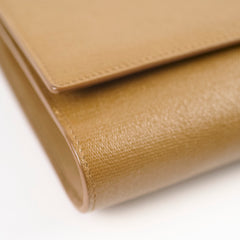 Saint Laurent Chyc Clutch Tan