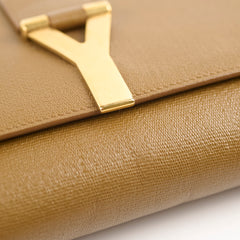 Saint Laurent Chyc Clutch Tan