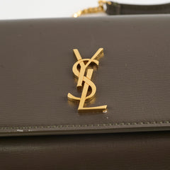 Saint Laurent Phone Case with Chain Olive