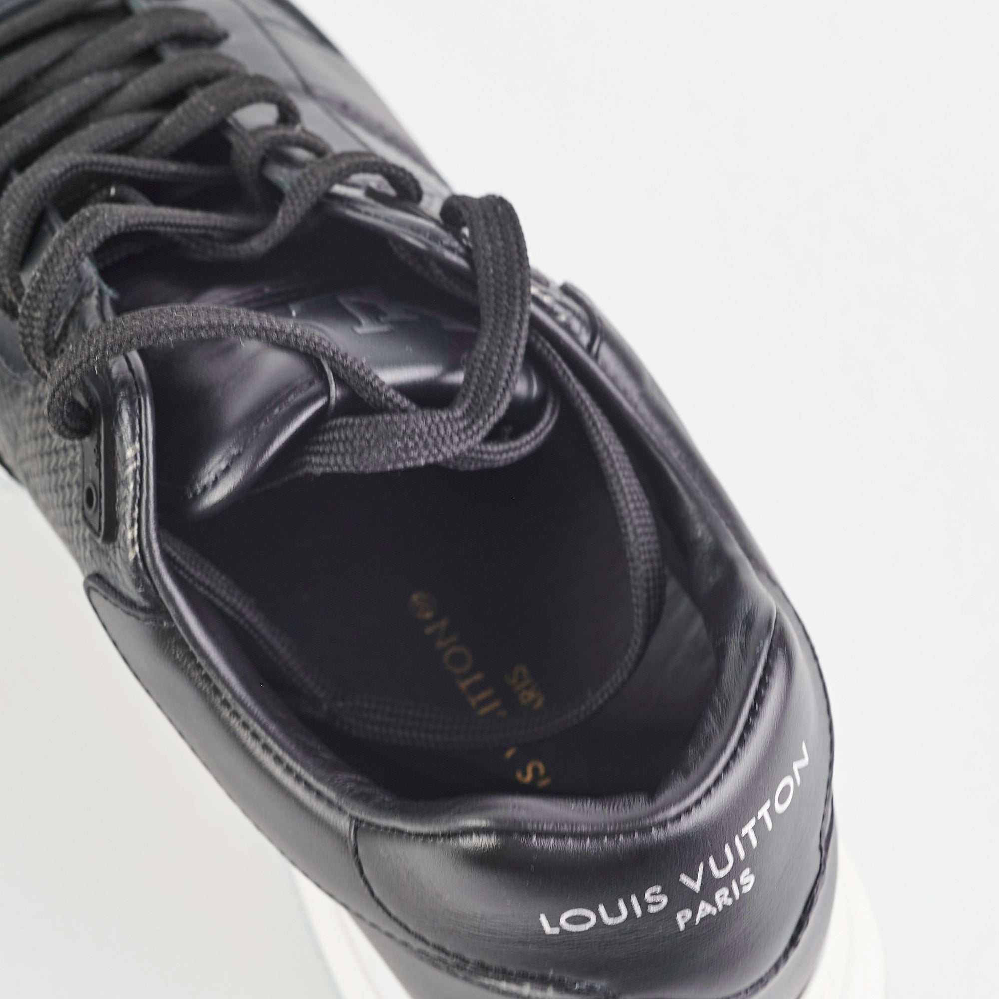 Louis Vuitton Run Away Men's Sneakers Black 6.5 UK - THE PURSE AFFAIR