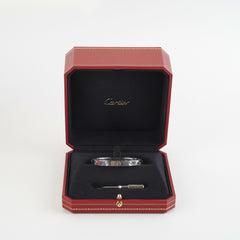 Cartier 4 Diamond White Gold Size 16 Love Bracelet