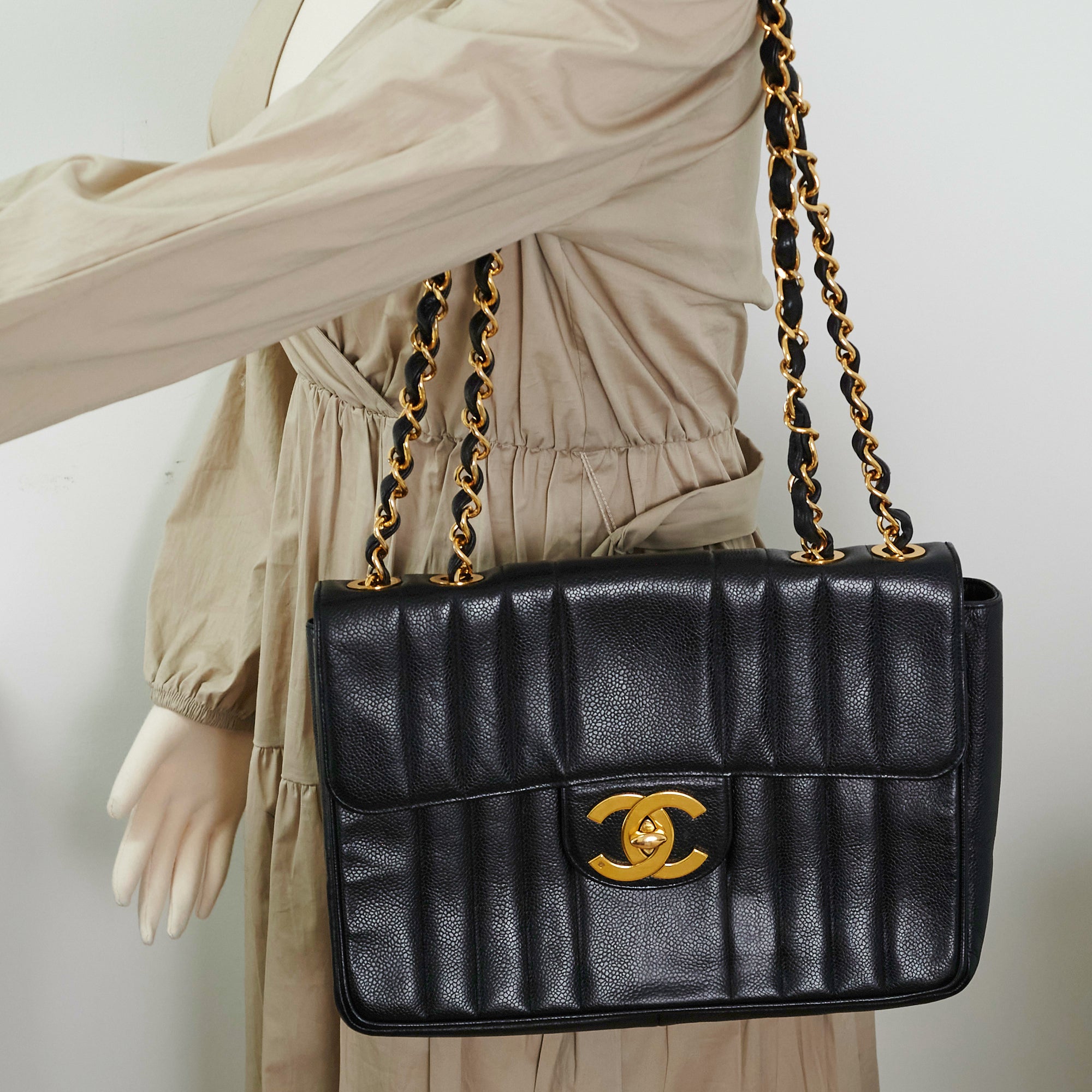 Chanel Box With Chain Quilted Patent Small