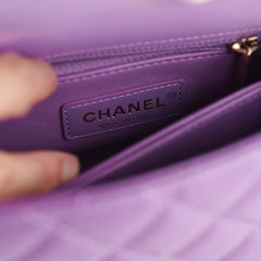 ITEM 9 - Chanel Mini Coco Handle Purple