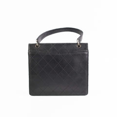 ITEM 31 - Chanel Vintage Square Black Top Handle Bag
