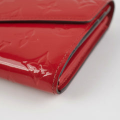 Louis Vuitton Long Wallet Patent Red