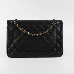 Chanel Guillted Jumbo Double Flap Black