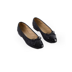 Chanel Ballerina Flat Size 37 Black