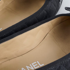 Chanel Ballerina Flat Size 37 Black