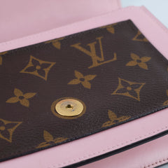 Louis Vuitton Flore Chain Wallet On Chain Monogram Pink