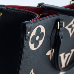 Louis Vuitton On The Go MM Empriente Black/Beige
