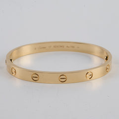 Cartier Yellow Gold Size 17 Classic Model Love Bracelet 2025