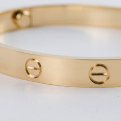 Cartier Yellow Gold Size 17 Classic Model Love Bracelet 2025