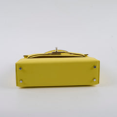 Hermes Mini Kelly Jaune Citron W Stamp