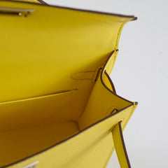 Hermes Mini Kelly Jaune Citron W Stamp