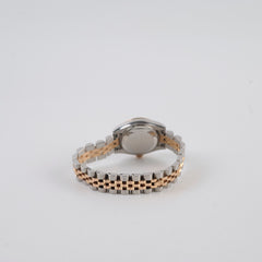 Rolex Datejust 26mm Two Tone Rose Gold Diamonds Pink Dial