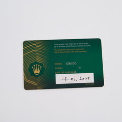 Rolex Datejust 41mm Oystersteel Black Index Dial 2025