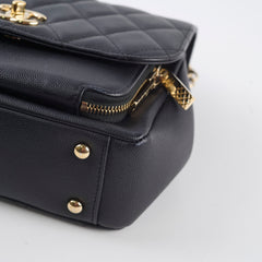 Chanel Medium Business Affinity Black Caviar GHW
