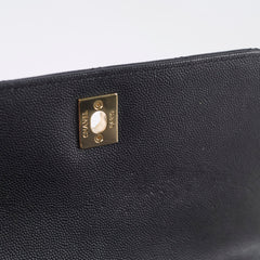 Chanel Medium Business Affinity Black Caviar GHW