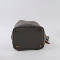 Hermes Picotin 18 Clemence Gris Meyer U Stamp