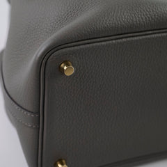 Hermes Picotin 18 Clemence Gris Meyer U Stamp