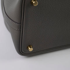 Hermes Picotin 18 Clemence Gris Meyer U Stamp