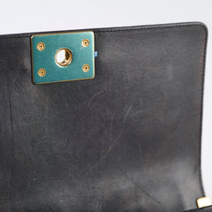 Chanel New Medium Boy Bag Black Lambskin GHW