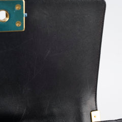 Chanel New Medium Boy Bag Black Lambskin GHW