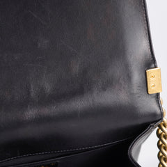 Chanel New Medium Boy Bag Black Lambskin GHW