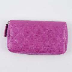 Chanel CC Wallet Purple Caviar