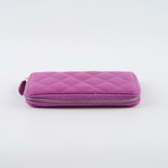Chanel CC Wallet Purple Caviar