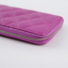 Chanel CC Wallet Purple Caviar